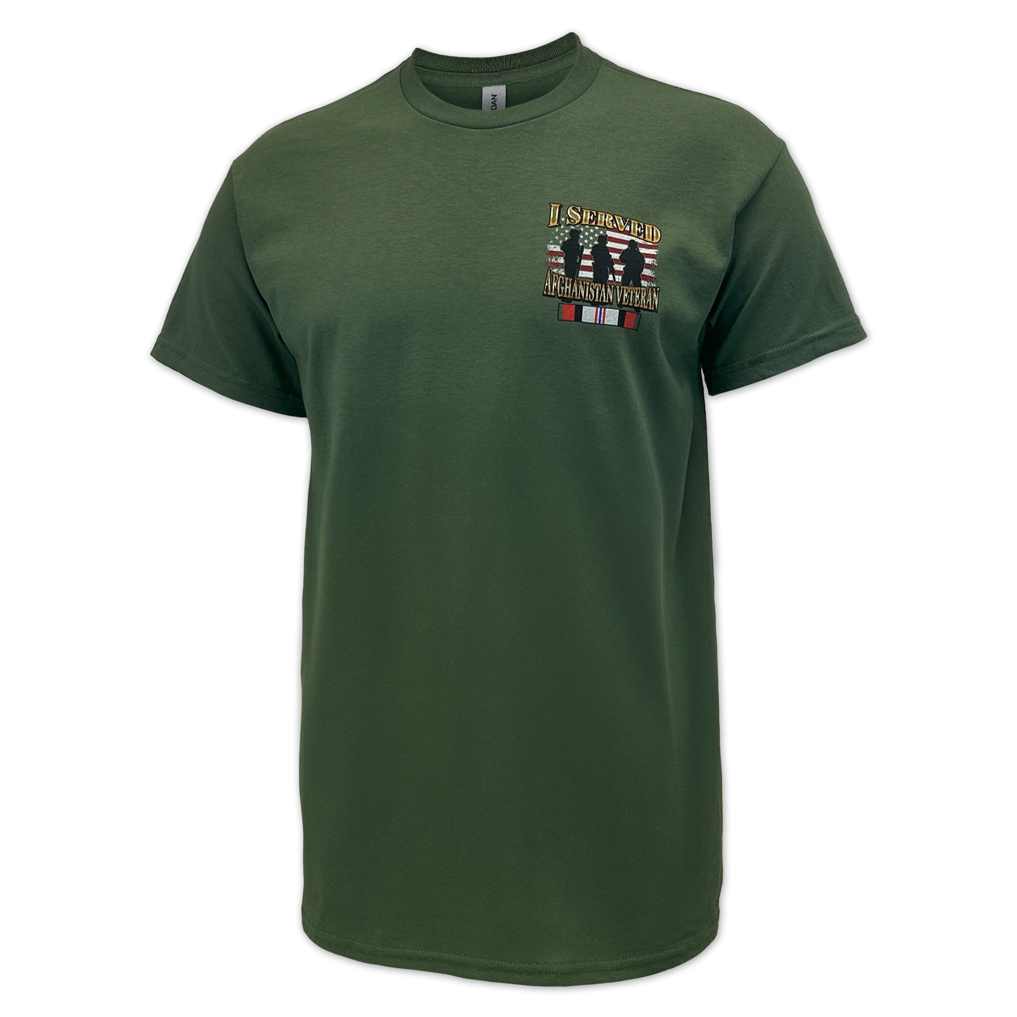 I Served Afghanistan Veteran T-Shirt (OD Green)