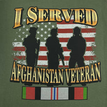 Load image into Gallery viewer, I Served Afghanistan Veteran T-Shirt (OD Green)