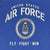 United States Air Force Ladies Stencil T-Shirt (Royal)