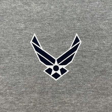 Load image into Gallery viewer, Air Force Wings Tackle Twill Embroidered Fleece Quarter Zip (Grey)