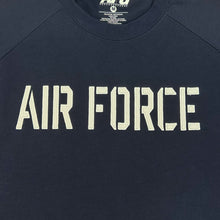 Load image into Gallery viewer, Air Force Wings Tackle Twill Embroidered Raglan Fleece Crewneck (Navy)