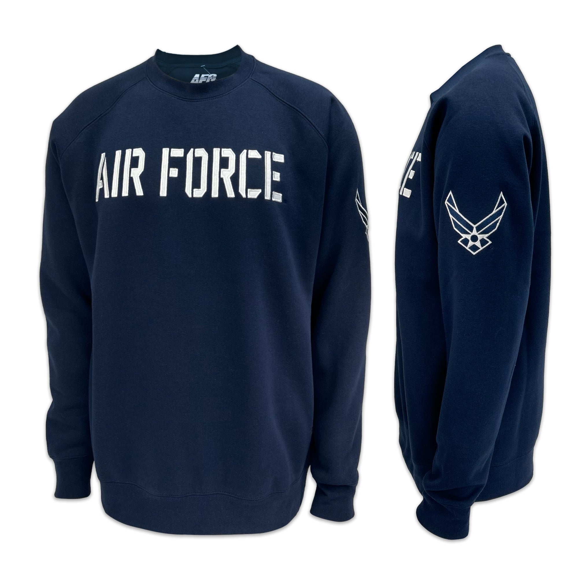 Air force embroidered sweatshirt on sale