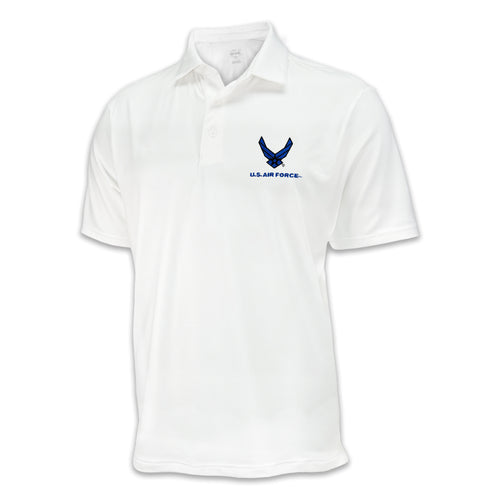 Air Force Wings Under Armour Performance Polo (White)