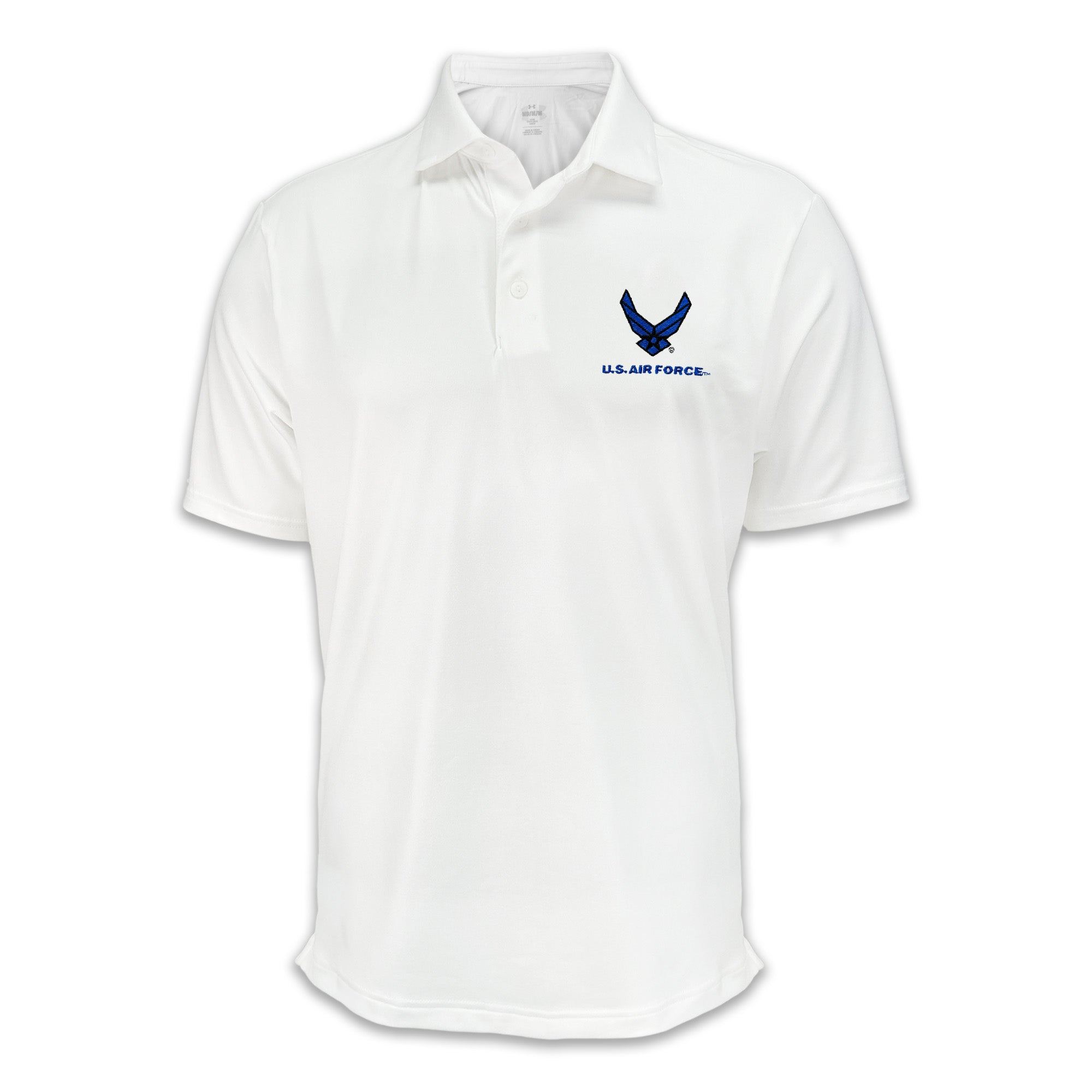 Air Force Wings Under Armour Performance Polo (White)