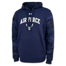 Load image into Gallery viewer, Air Force Under Armour Camo Hood (Navy)