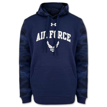 Load image into Gallery viewer, Air Force Under Armour Camo Hood (Navy)