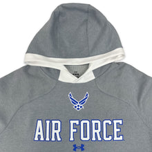 Load image into Gallery viewer, Air Force Under Armour Gameday Double Knit Fleece Hood (Grey)