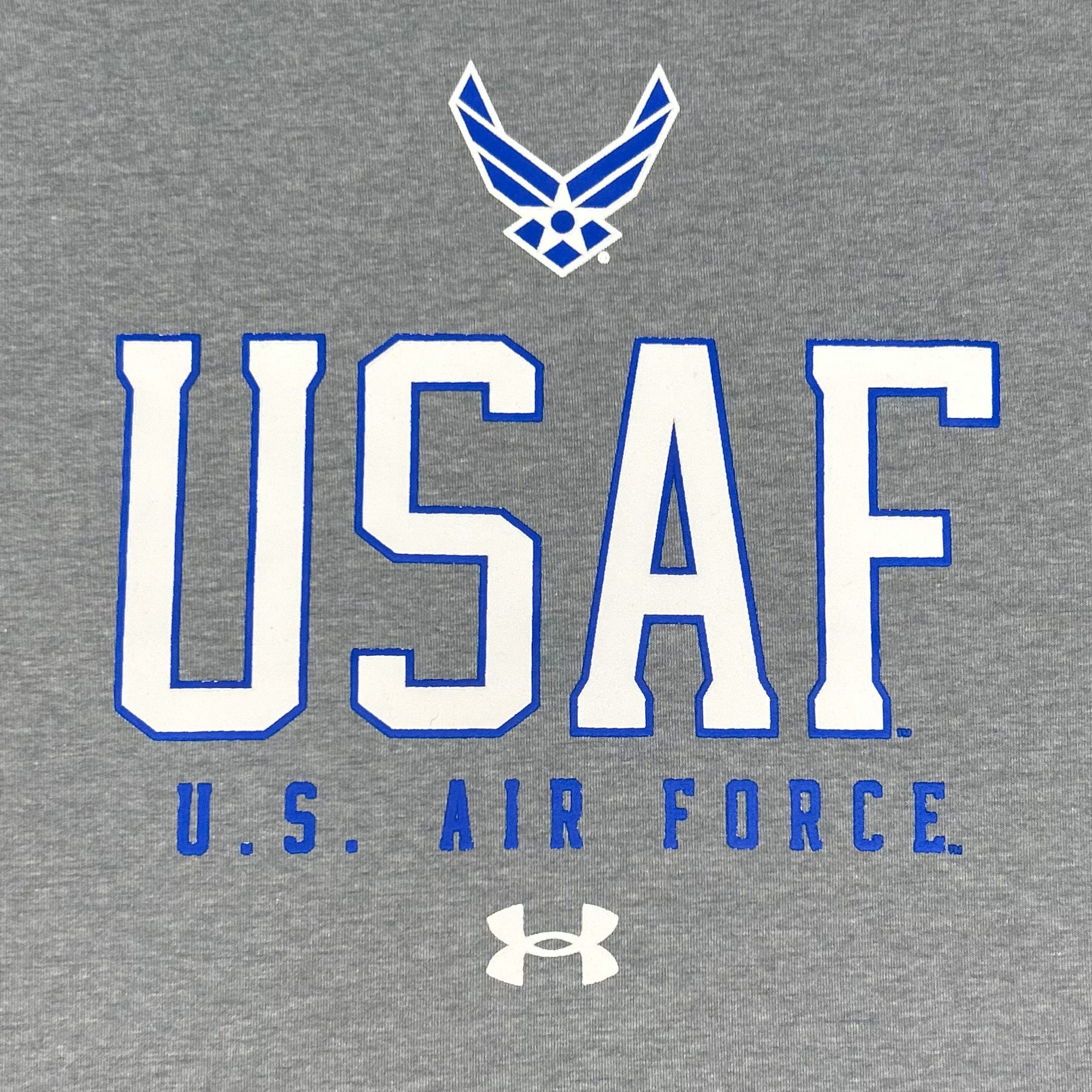 Air Force Under Armour Gameday Double Knit Fleece Crewneck (Grey)