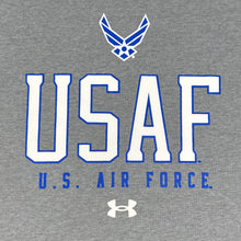 Load image into Gallery viewer, Air Force Under Armour Gameday Double Knit Fleece Crewneck (Grey)