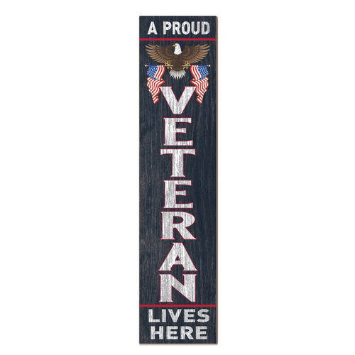 Veterans Leaning Sign Welcome (11x46)*