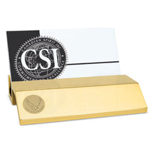 Load image into Gallery viewer, Air Force Wings Business Card Holder (Gold)