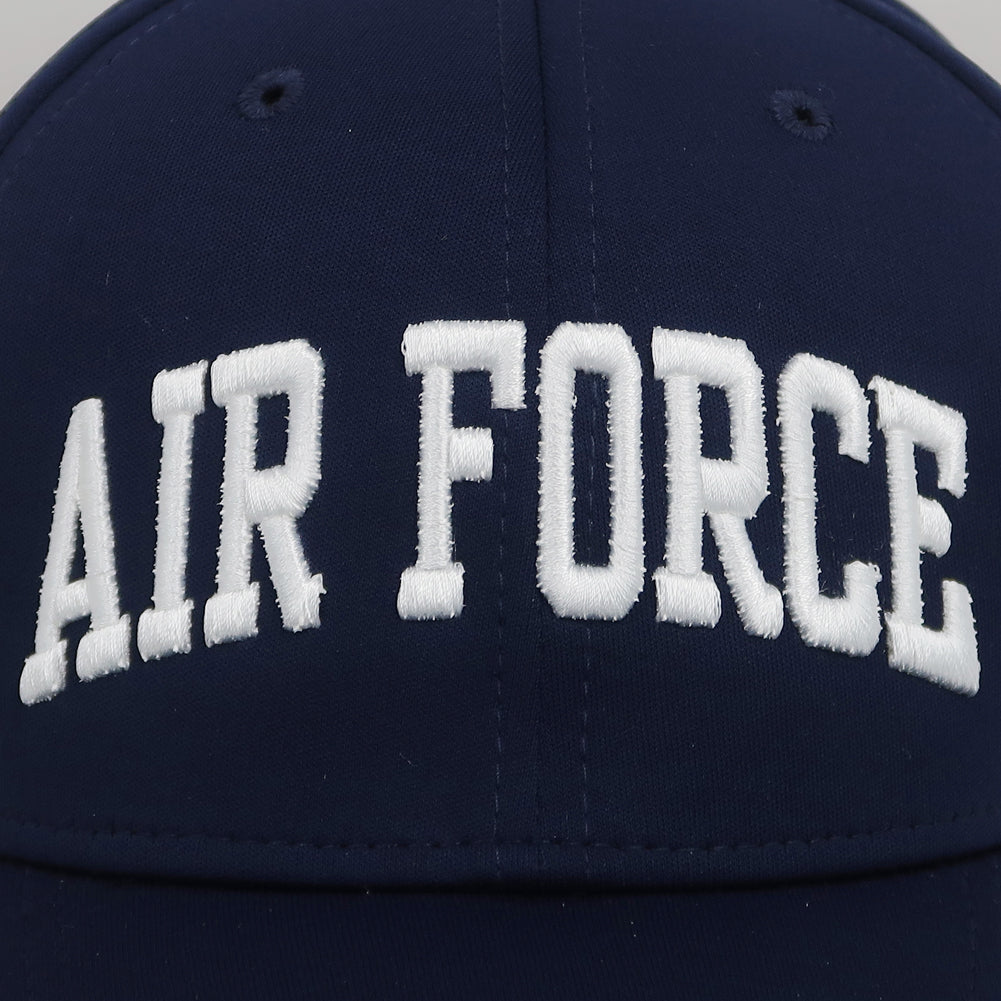 Air Force American Flag Cool Fit Structured Stretch Fit Hat Navy SM MD