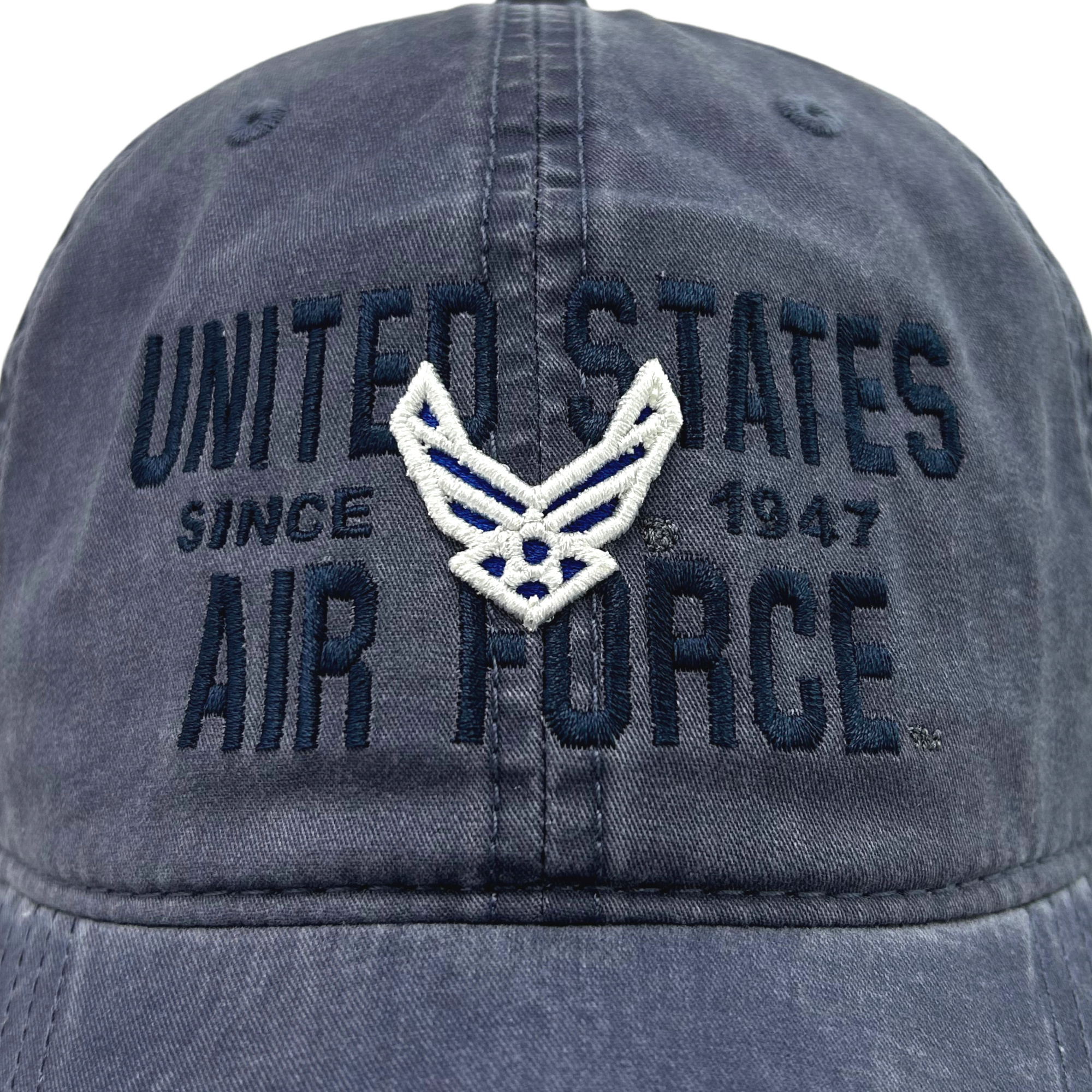 United States Air Force Lightweight Relaxed Twill Hat (Washed Navy)