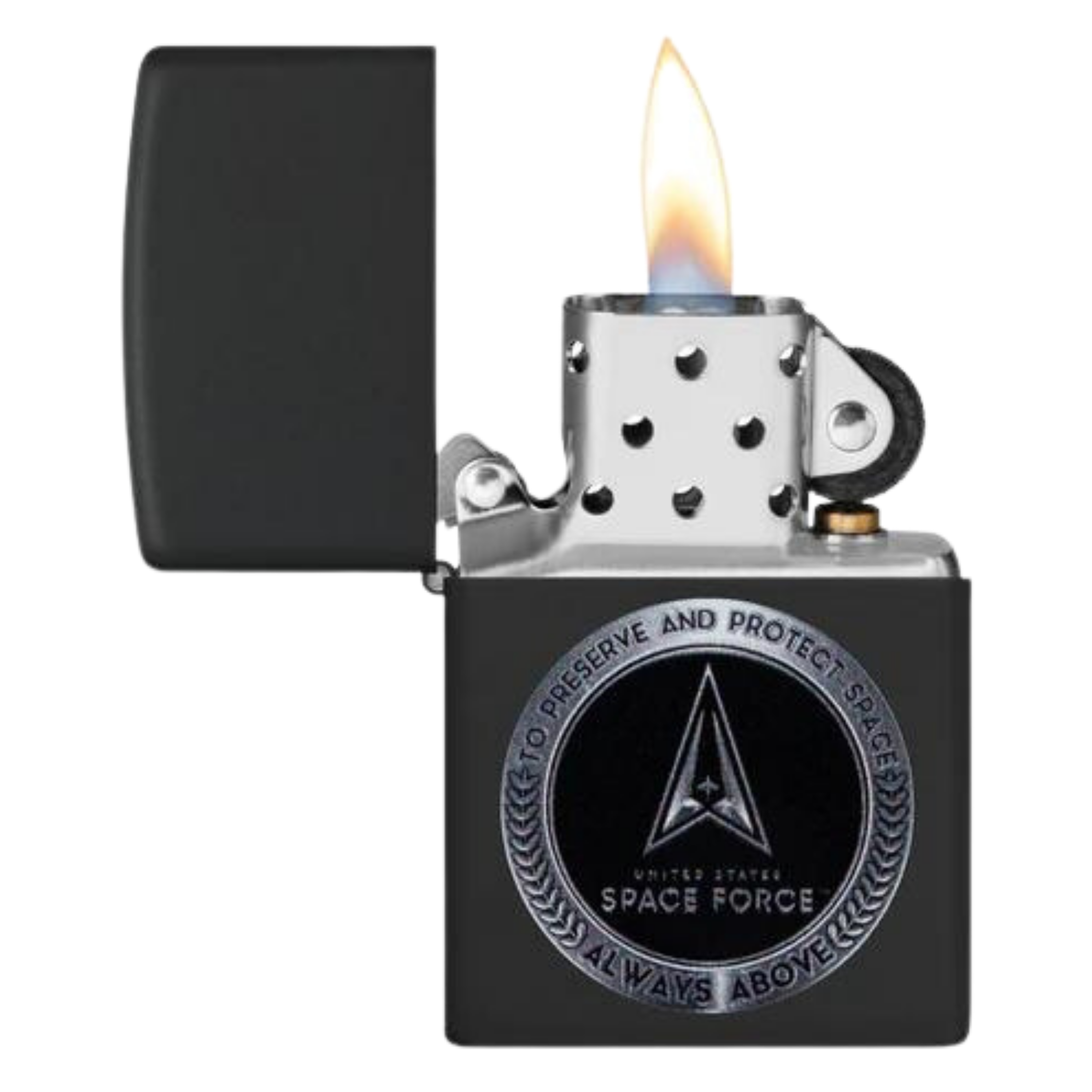 Space Force Black Matte Zippo