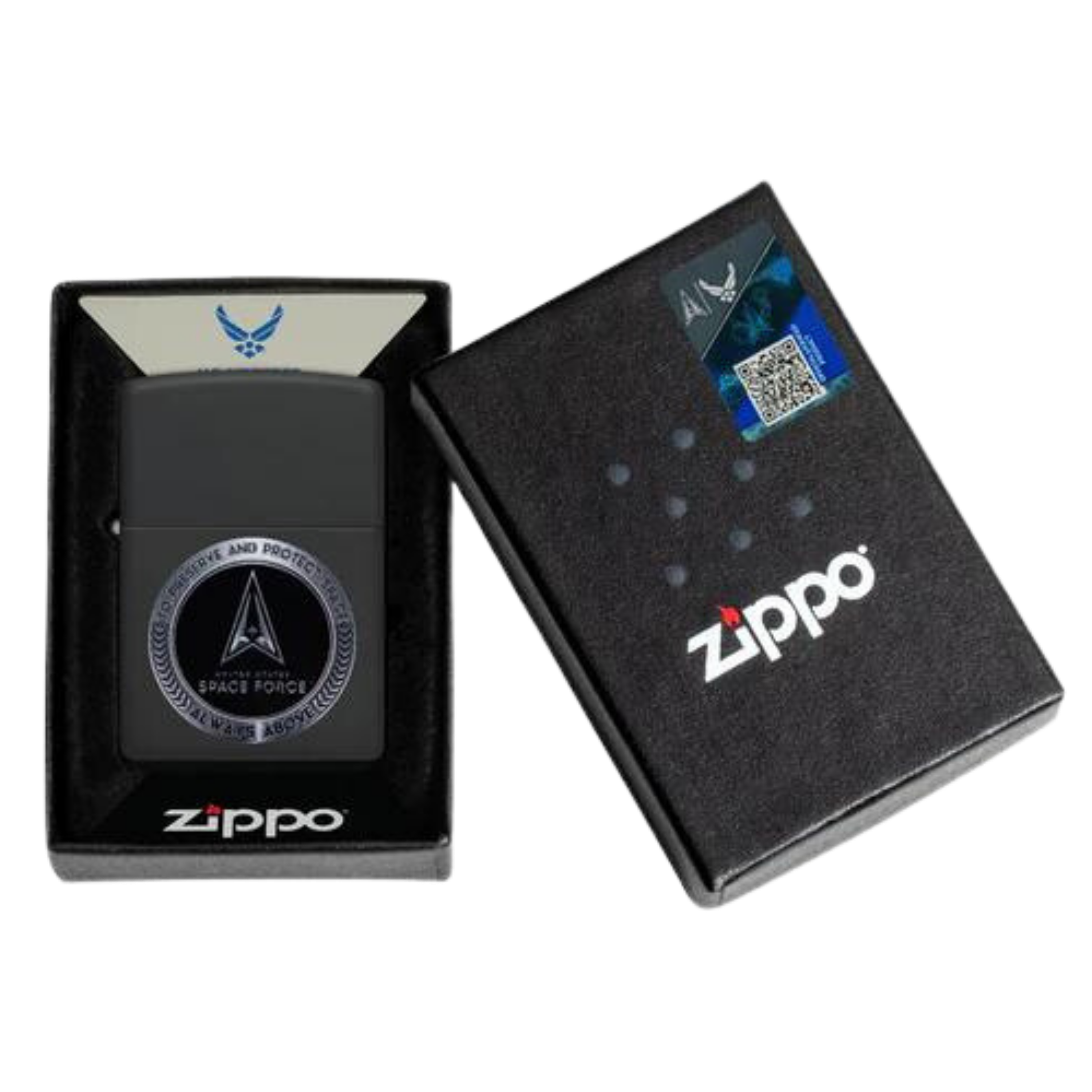 Space Force Black Matte Zippo