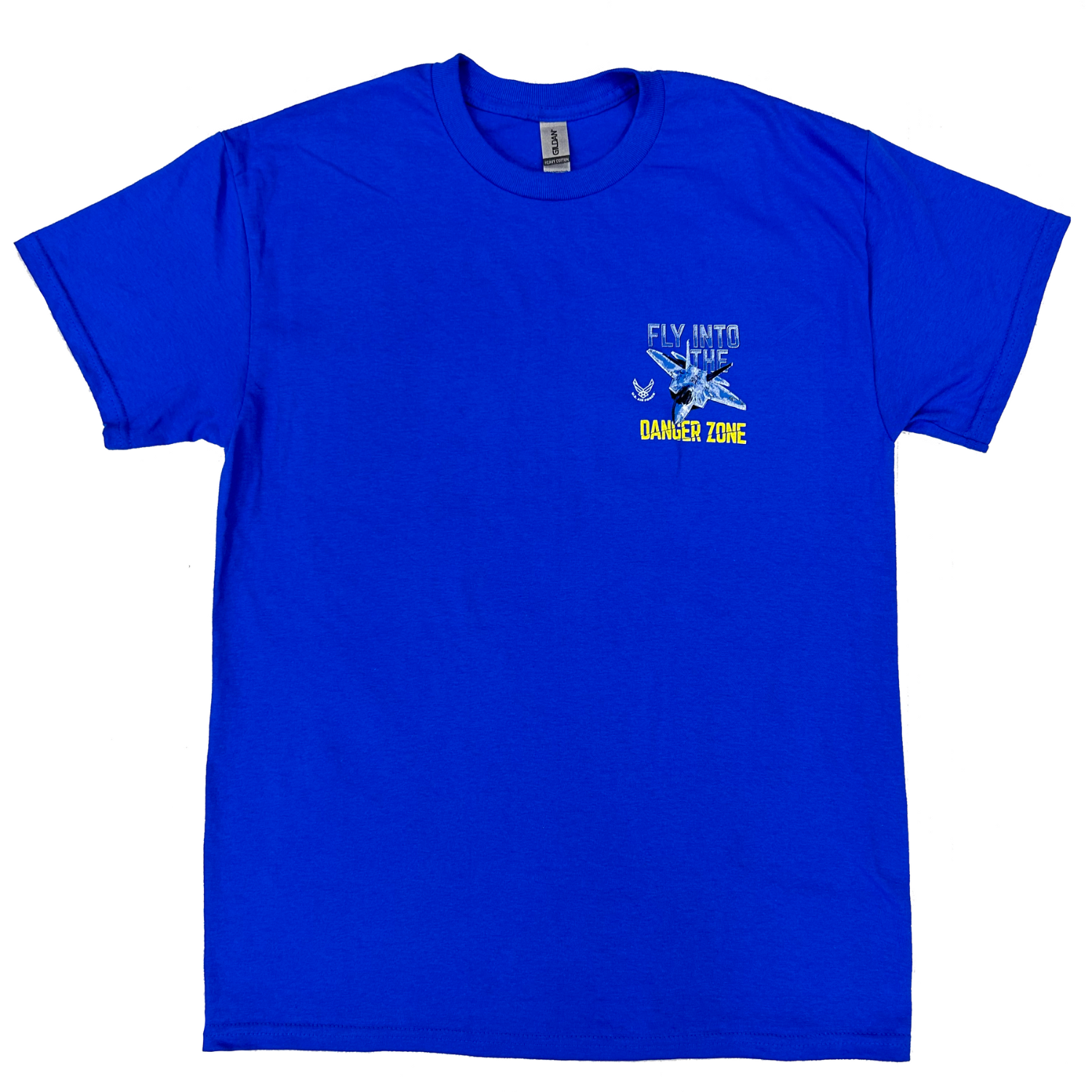 Air Force Fly Into The Danger Zone T-Shirt (Royal)