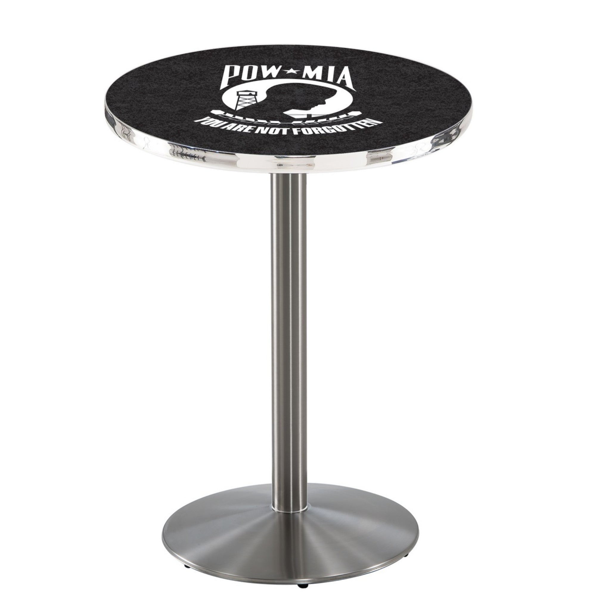 POW/MIA Pub Table with Round Base