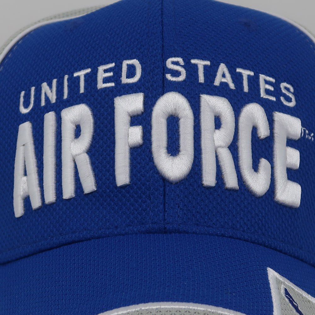 United States Air Force Two Tone Performance Hat (Grey/Royal)