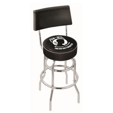 Load image into Gallery viewer, POW/MIA Stool with Back (Chrome Finish)*