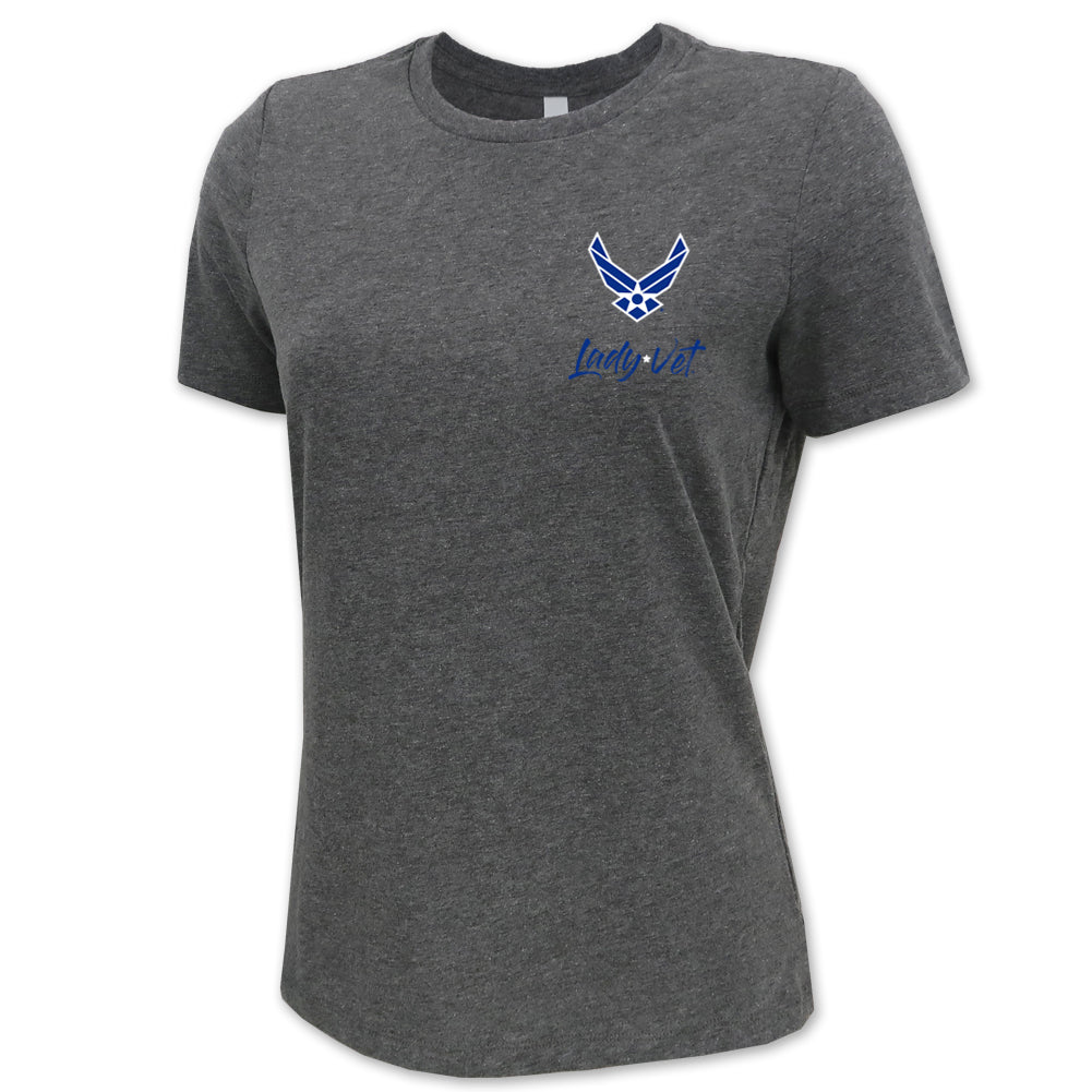 Air Force Lady Vet Left Chest Logo Ladies T-Shirt