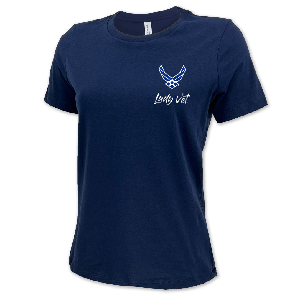 Air Force Lady Vet Left Chest Logo Ladies T-Shirt