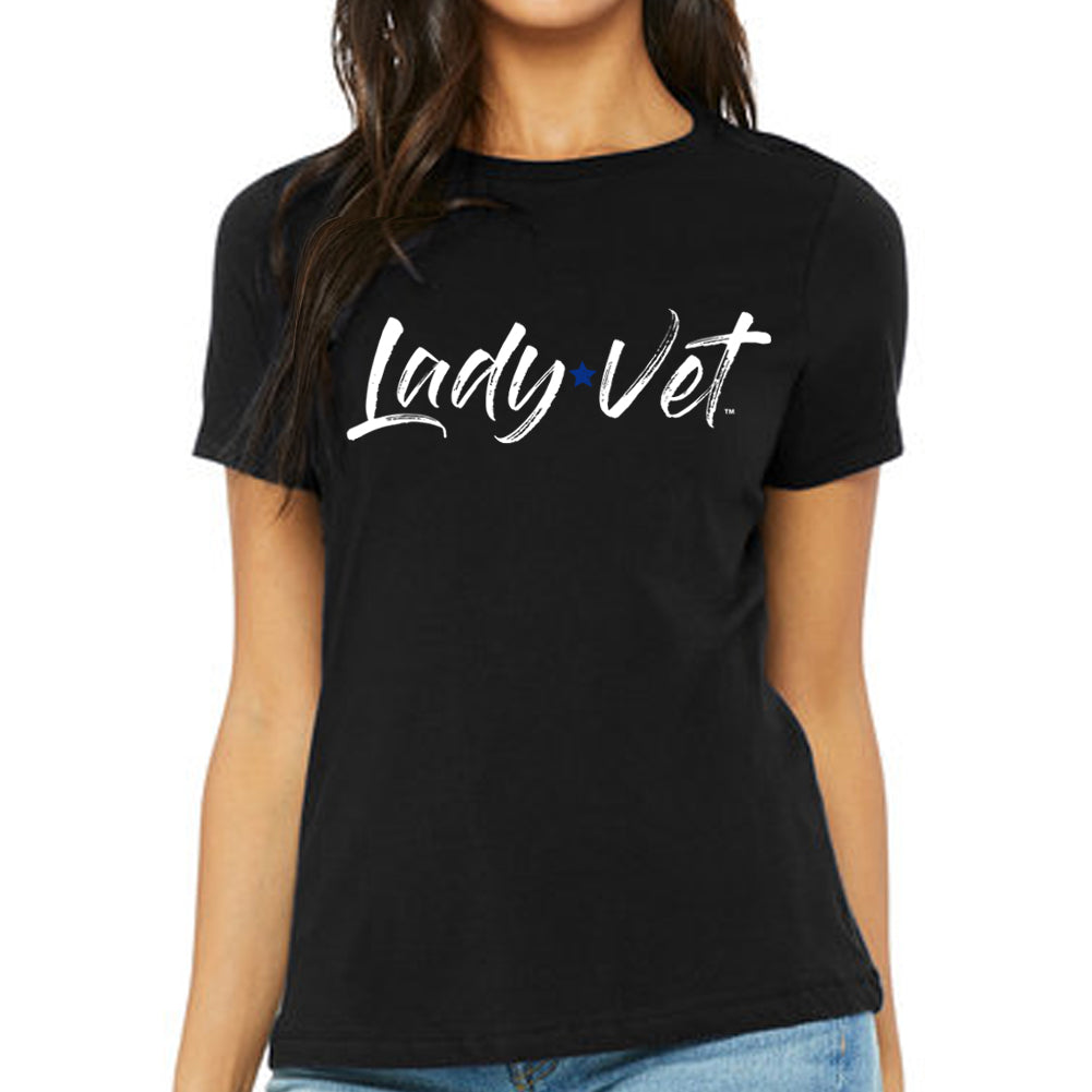 Air Force Lady Vet Full Chest Logo Ladies T-Shirt