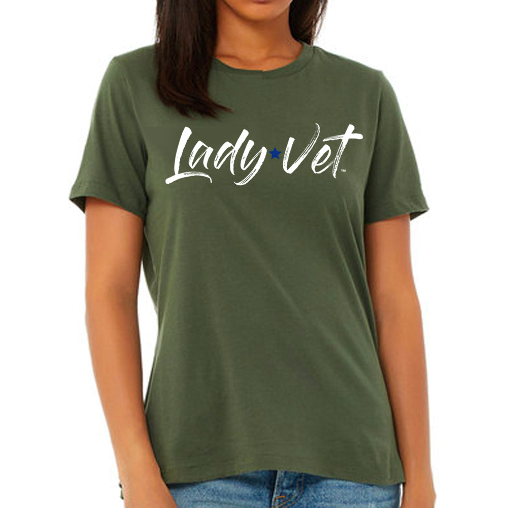 Air Force Lady Vet Full Chest Logo Ladies T-Shirt