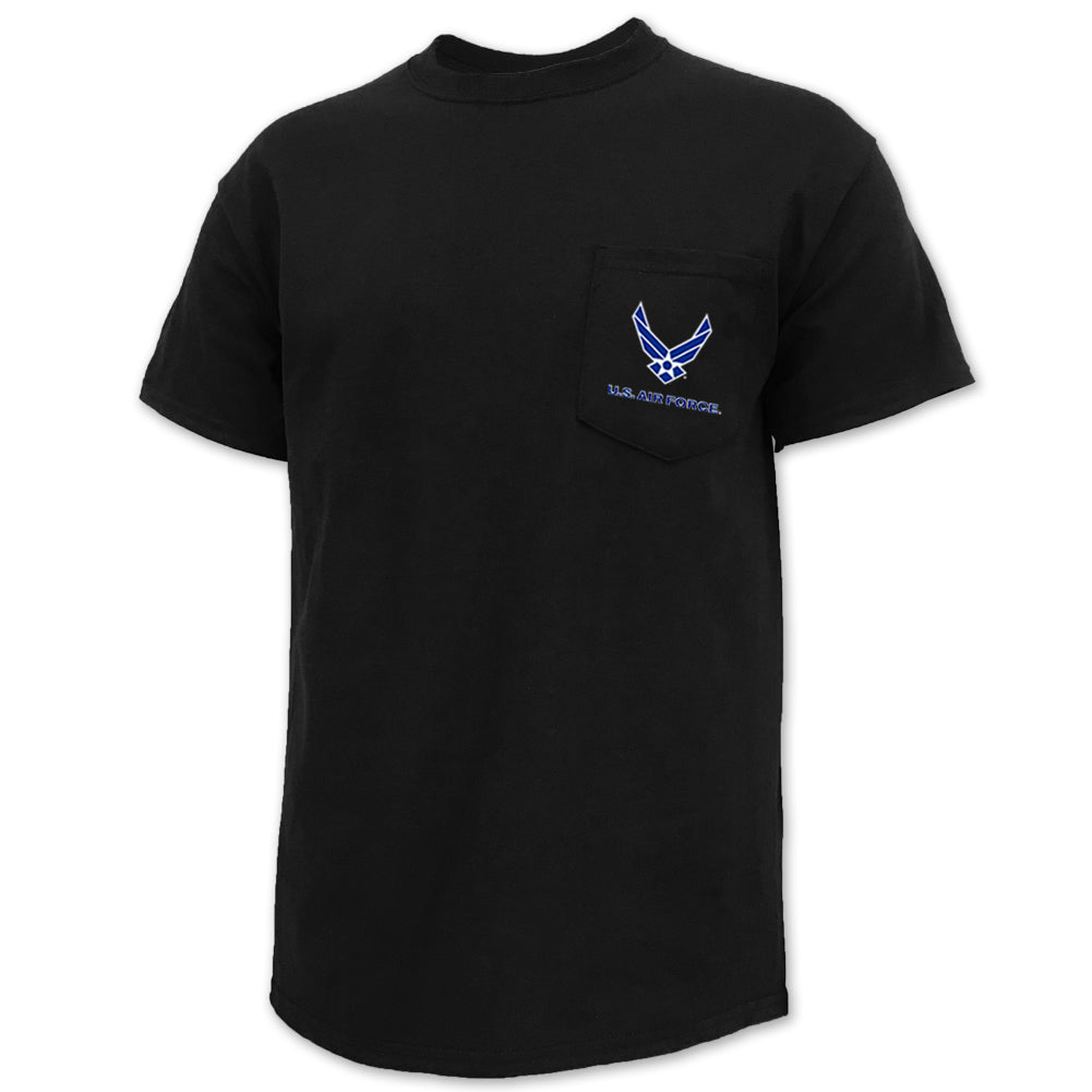 Air Force Wings Logo Pocket T-Shirt