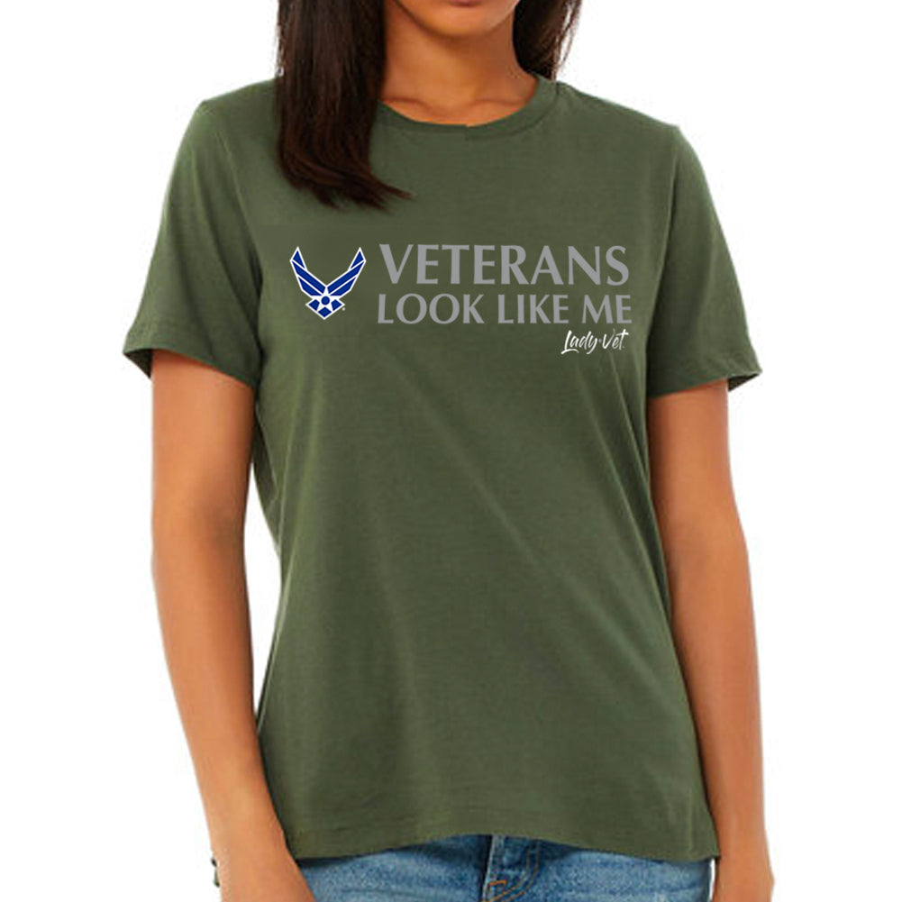 Air Force Vet Looks Like Me Ladies T-Shirt