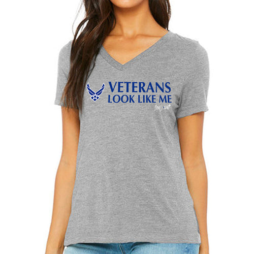 Air Force Vet Looks Like Me V-Neck T-Shirt