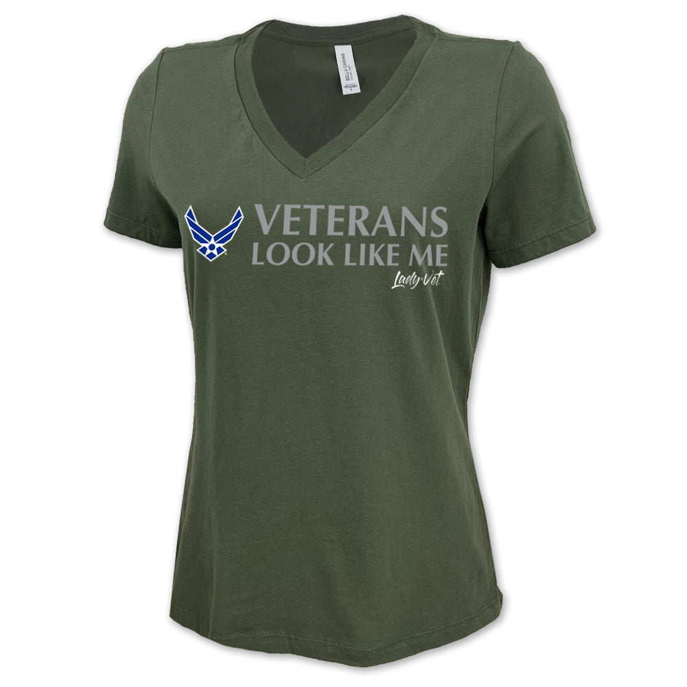 Air Force Vet Looks Like Me V-Neck T-Shirt