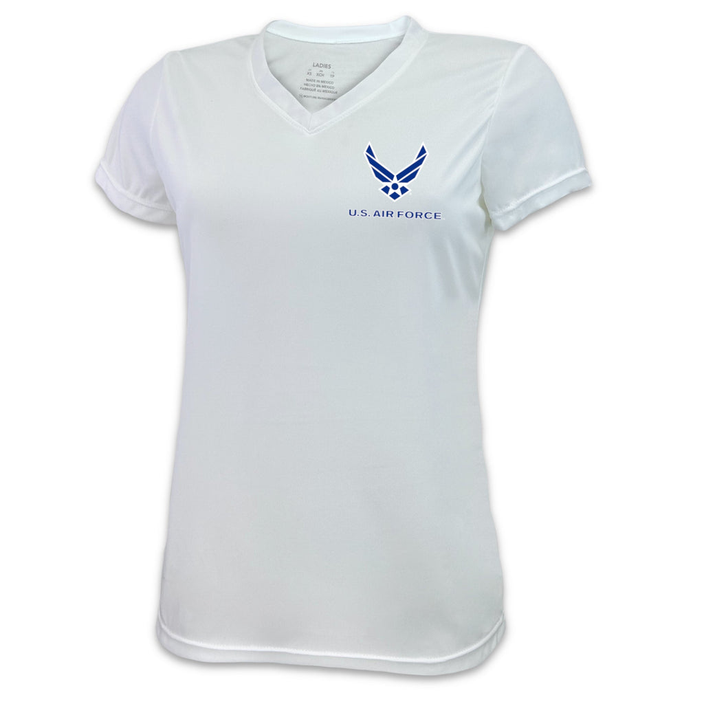 Air Force Ladies Wings Left Chest Performance T-Shirt