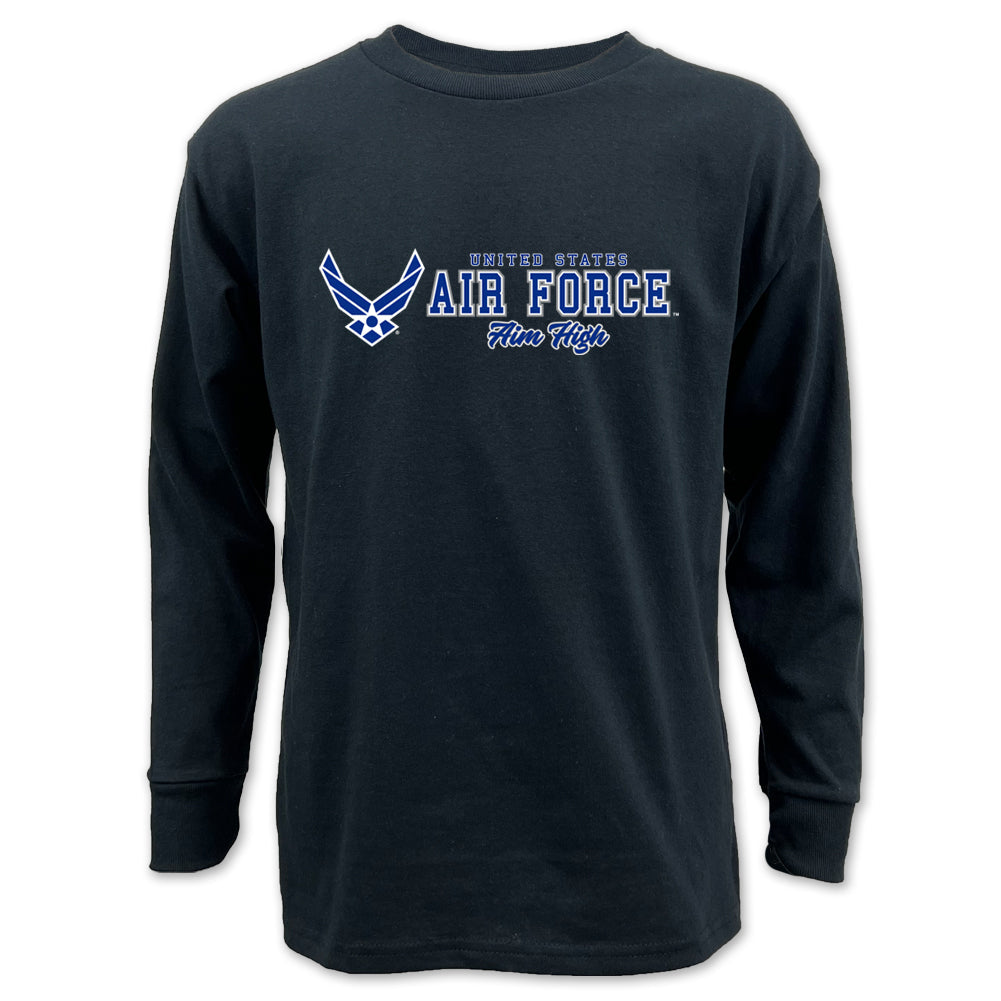 Air Force Youth Aim High Chest Print Long Sleeve