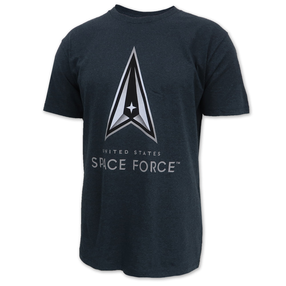 United States Space Force Logo T-Shirt (Heather Navy)