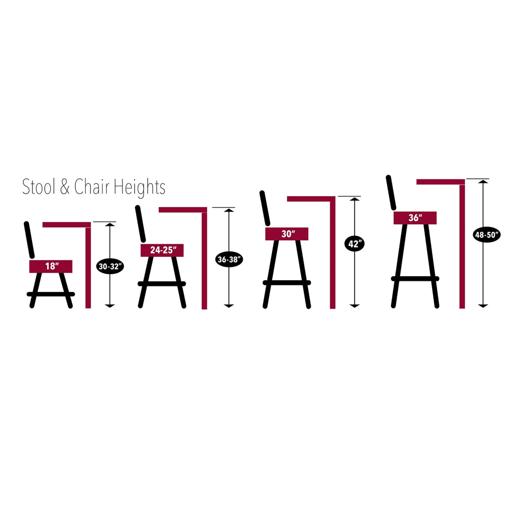 Air Force Wings Swivel Stool with Ladder Back