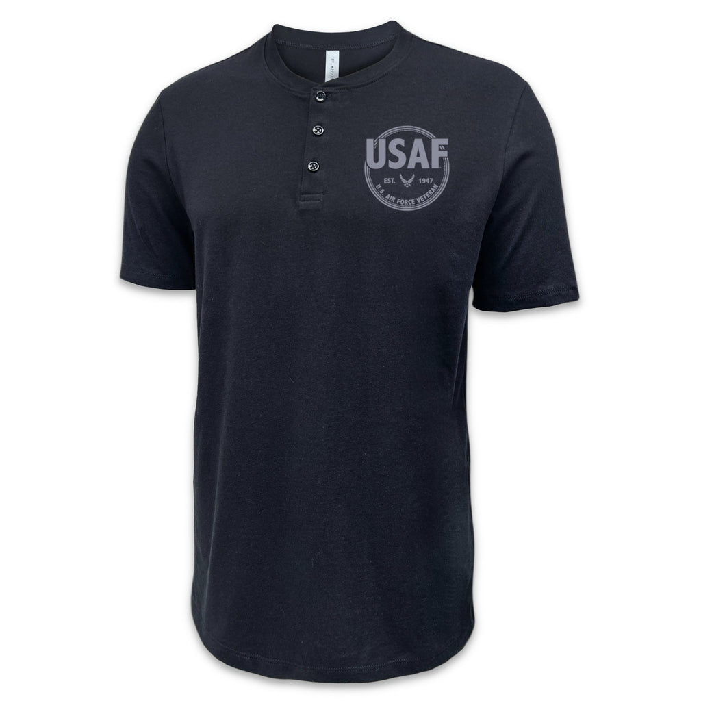 Air Force Veteran Mens Henley T-Shirt