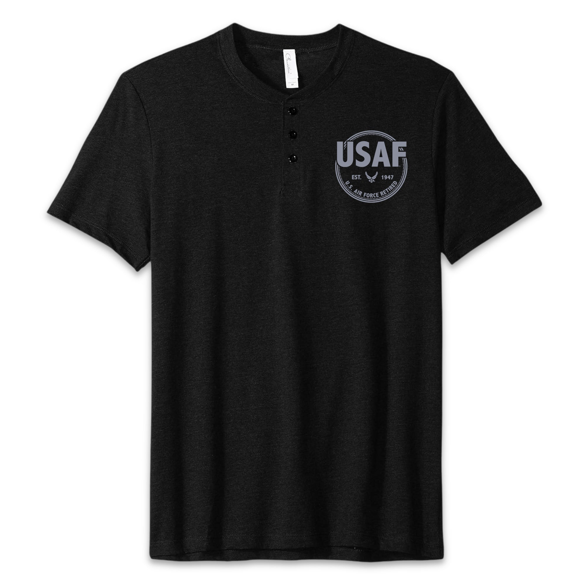 Air Force Retired Mens Henley T-Shirt