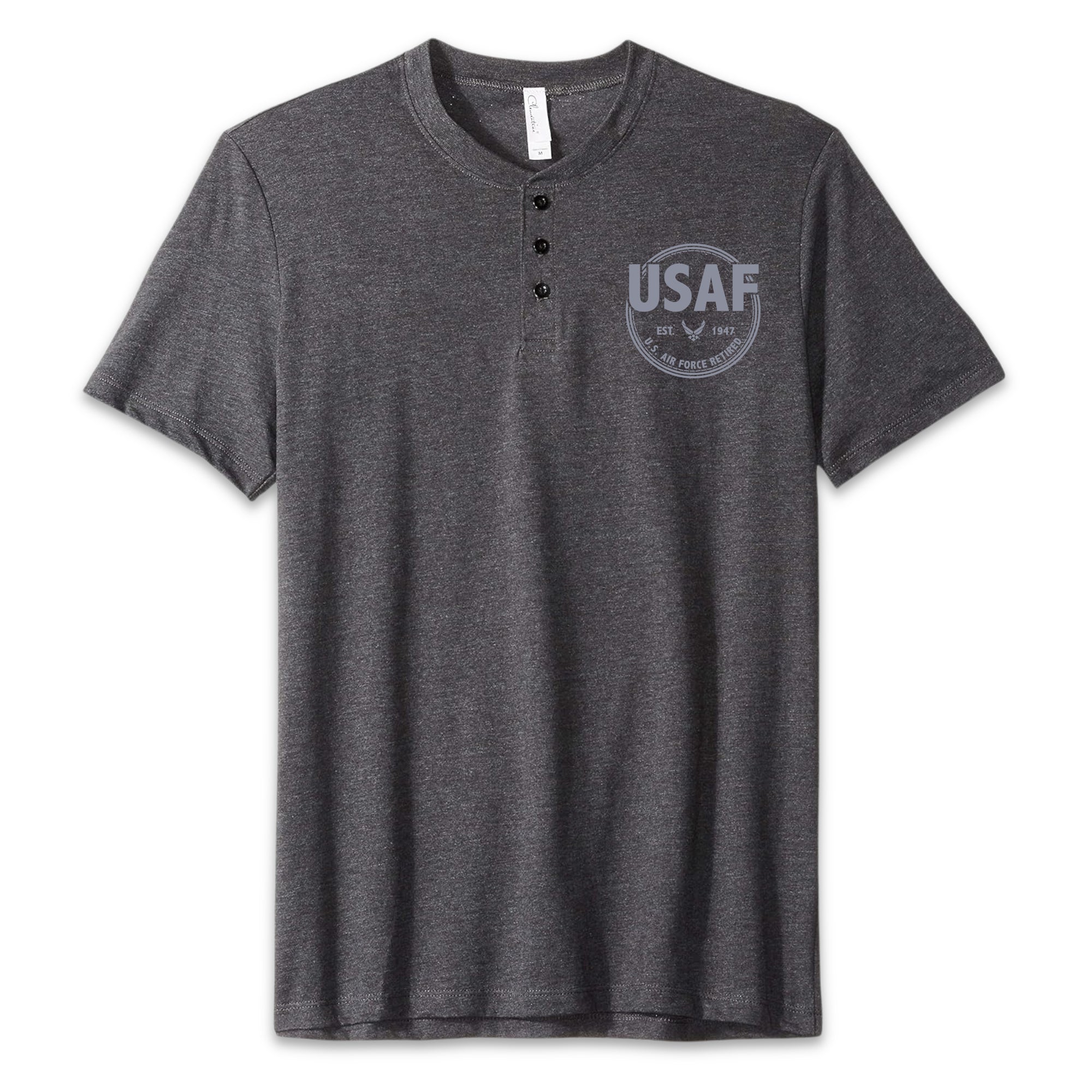 Air Force Retired Mens Henley T-Shirt