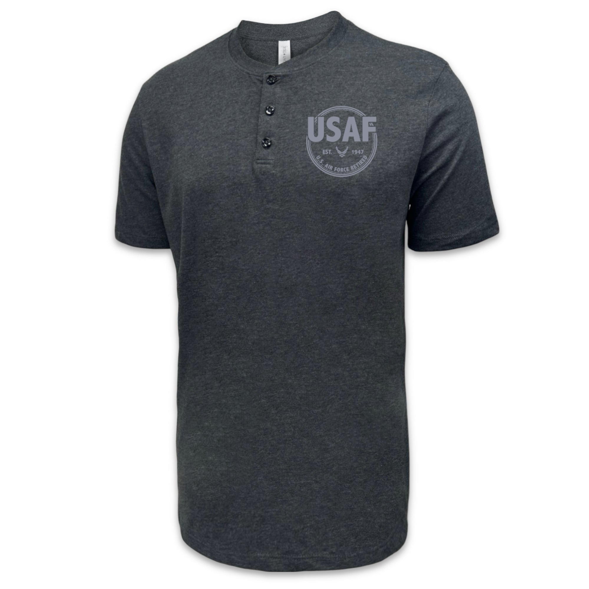 Air Force Retired Mens Henley T-Shirt