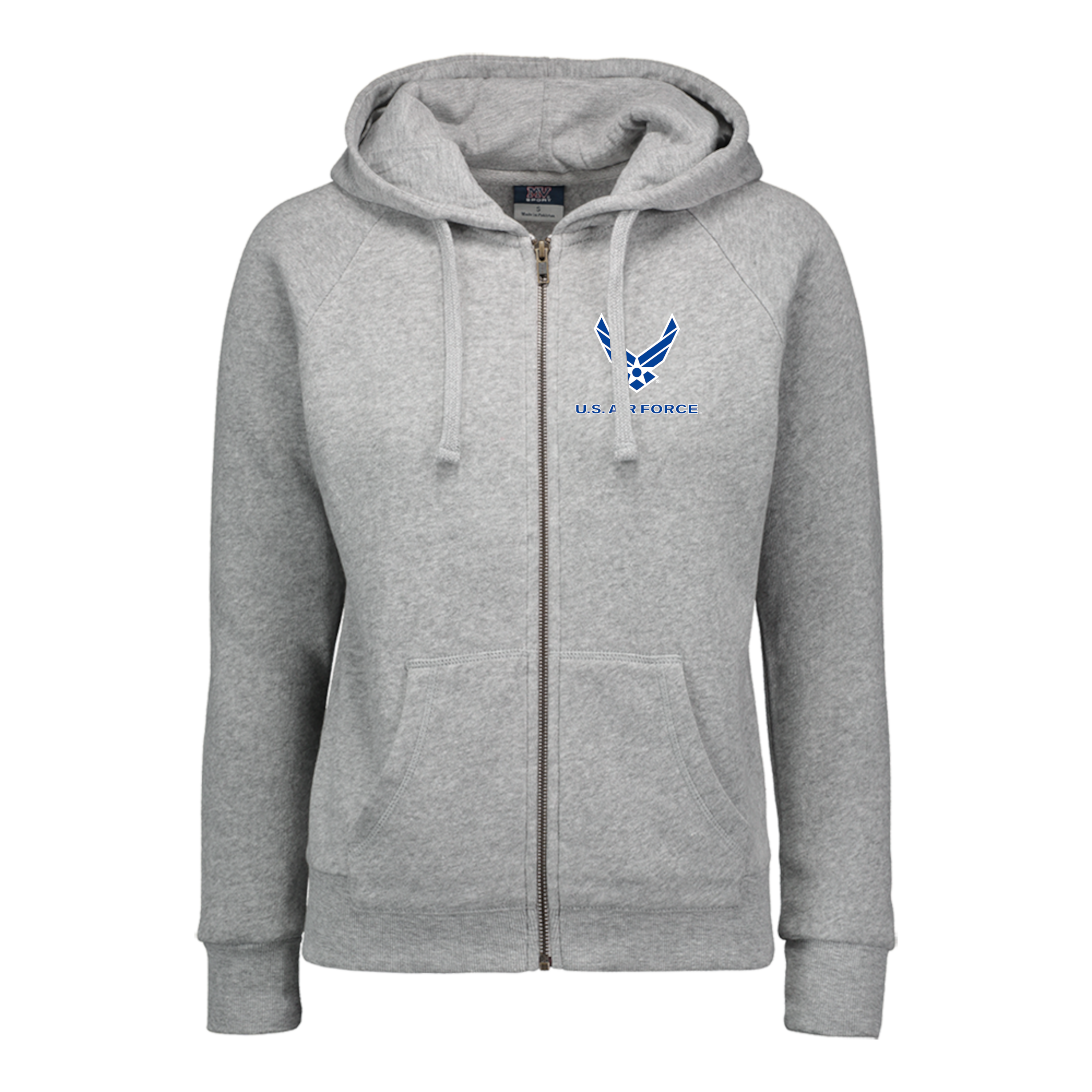 Air Force Wings Ladies Angel Fleece Full Zip Hoodie