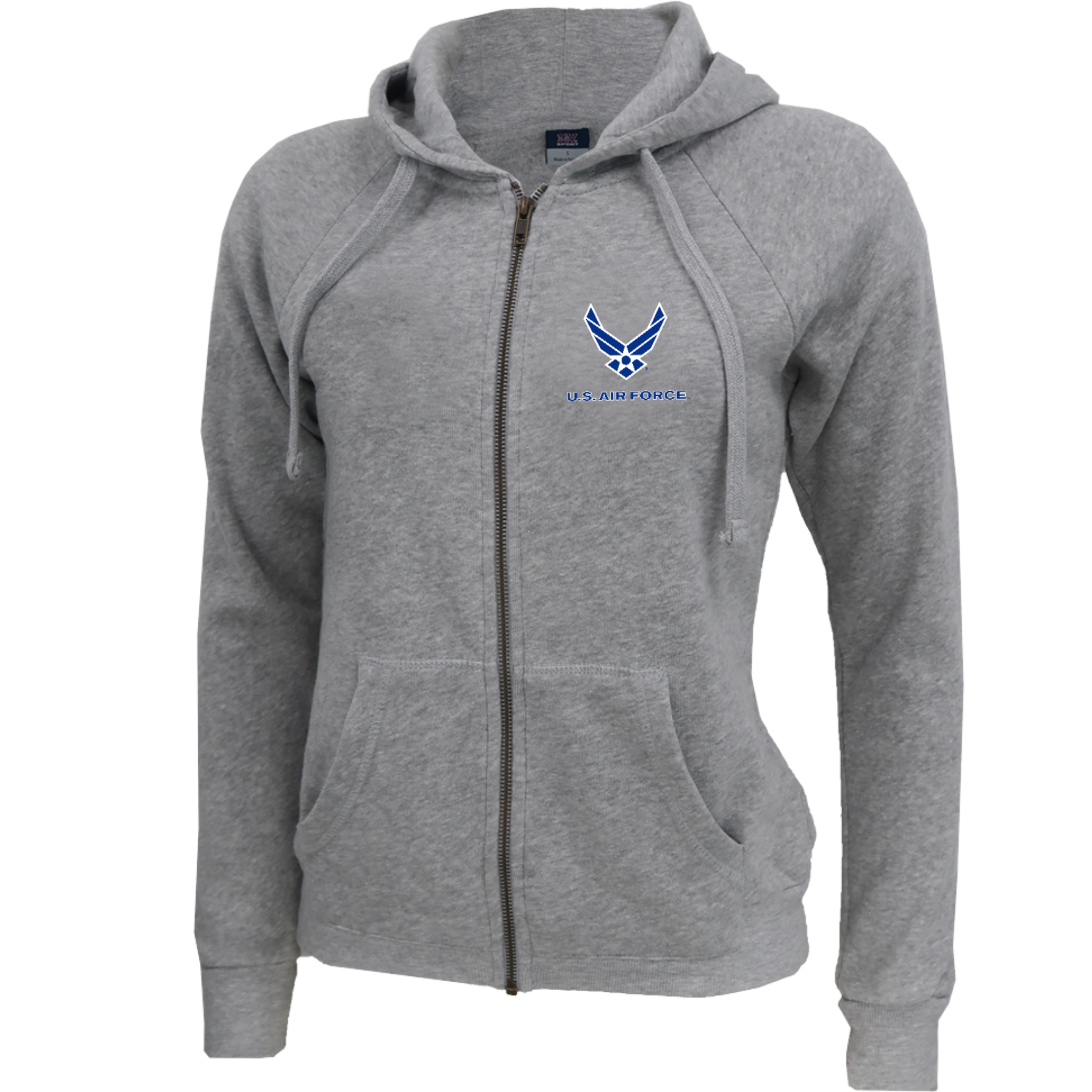 Air Force Wings Ladies Angel Fleece Full Zip Hoodie