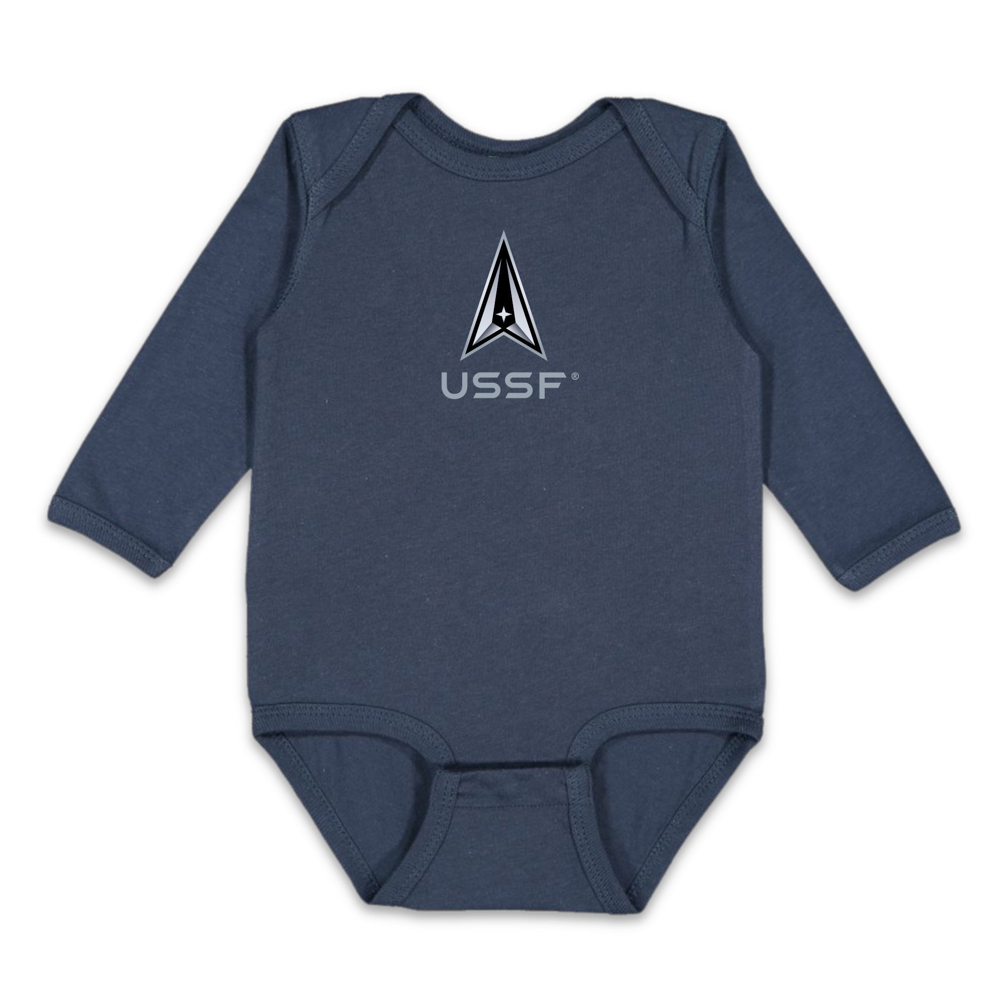 Space Force Delta Infant Long Sleeve Bodysuit