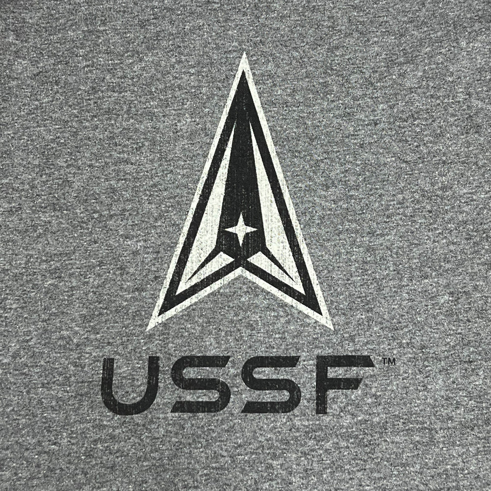 Space Force Distressed Logo T-Shirt (Graphite)