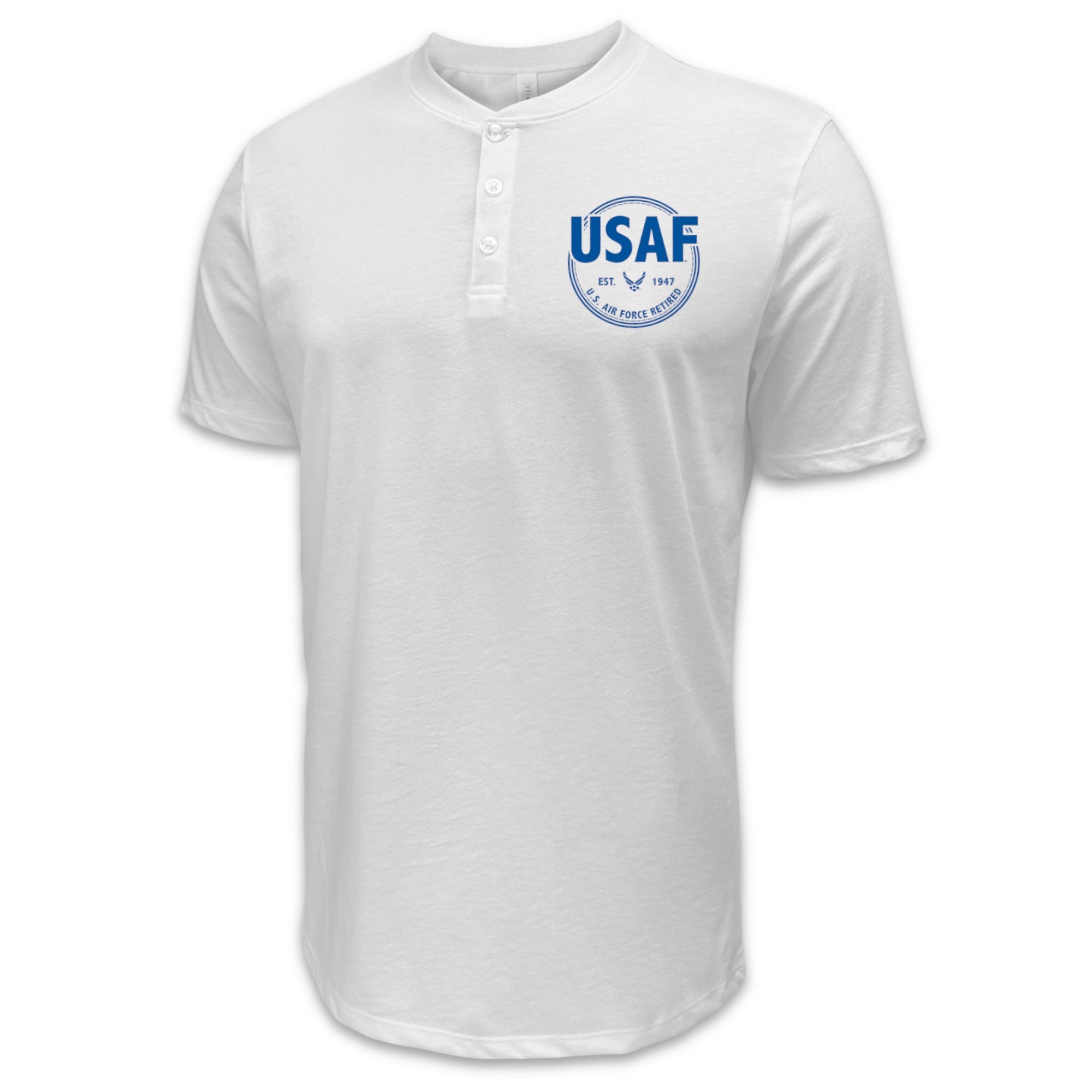 Air Force Retired Mens Henley T-Shirt