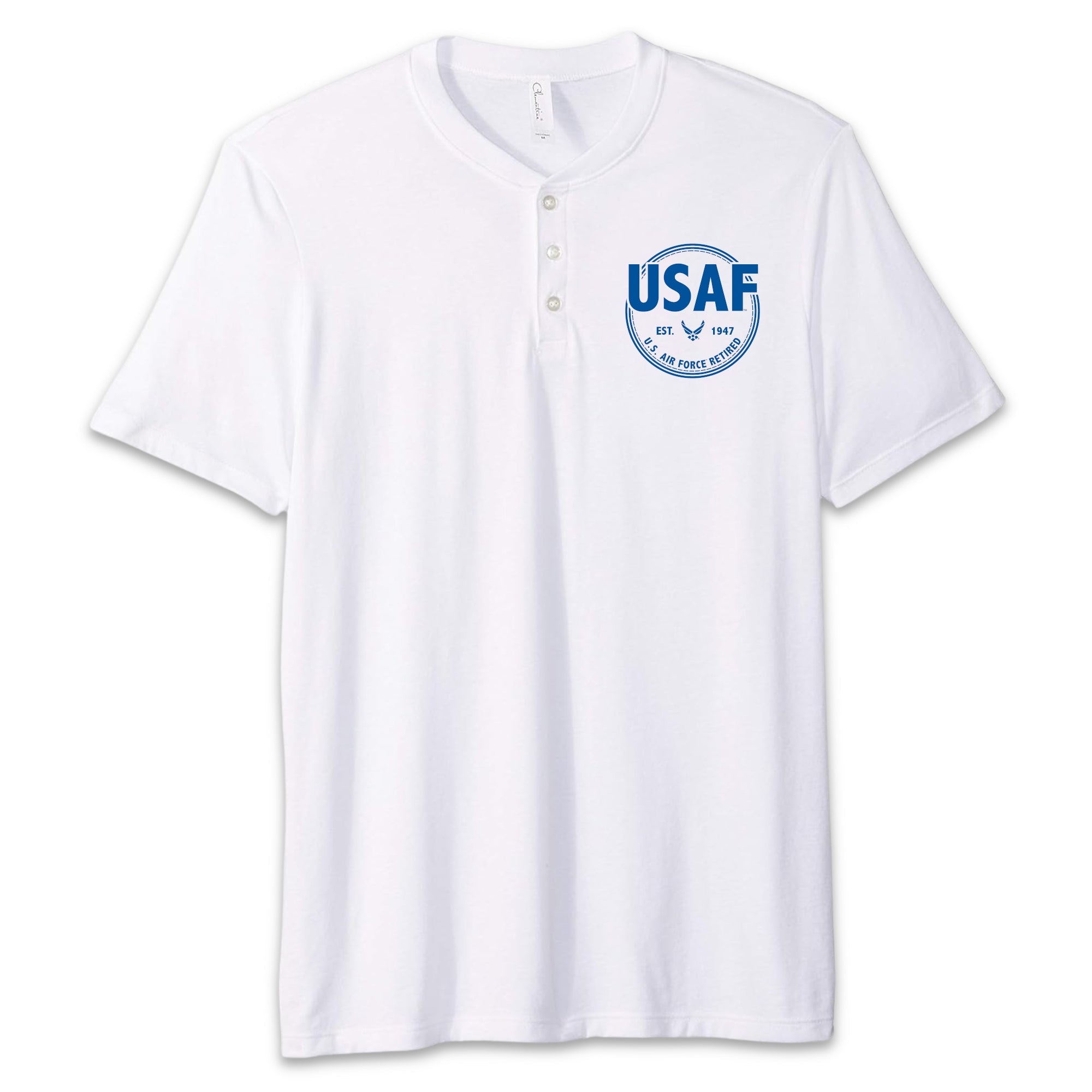 Air Force Retired Mens Henley T-Shirt