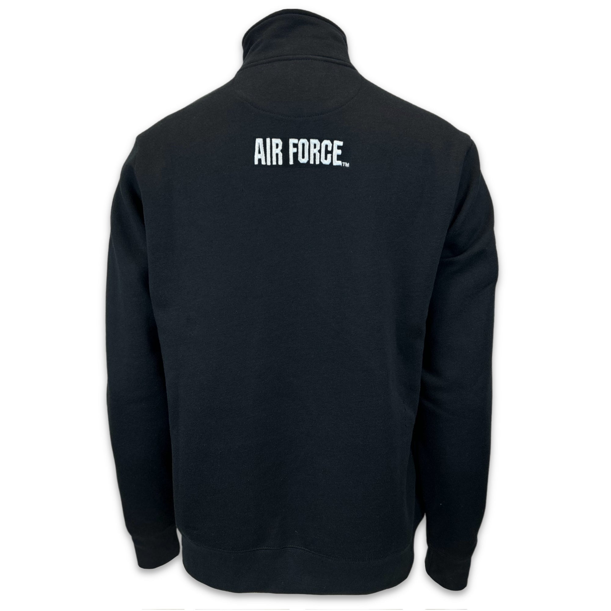 Air Force Wings Embroidered Fleece 1/4 Zip (Black)