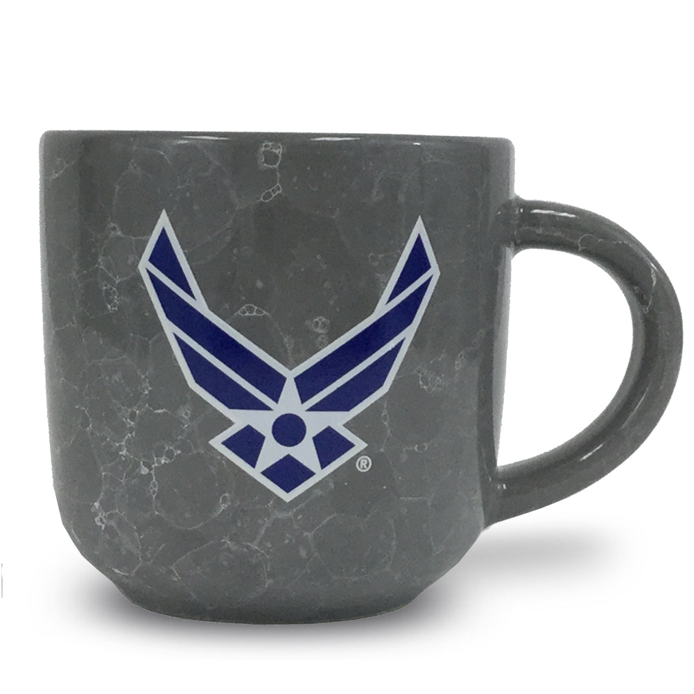 AIR FORCE MARBLED 17 OZ MUG (GREY)