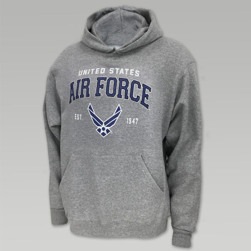 AIR FORCE WINGS EST. 1947 HOOD (GREY)