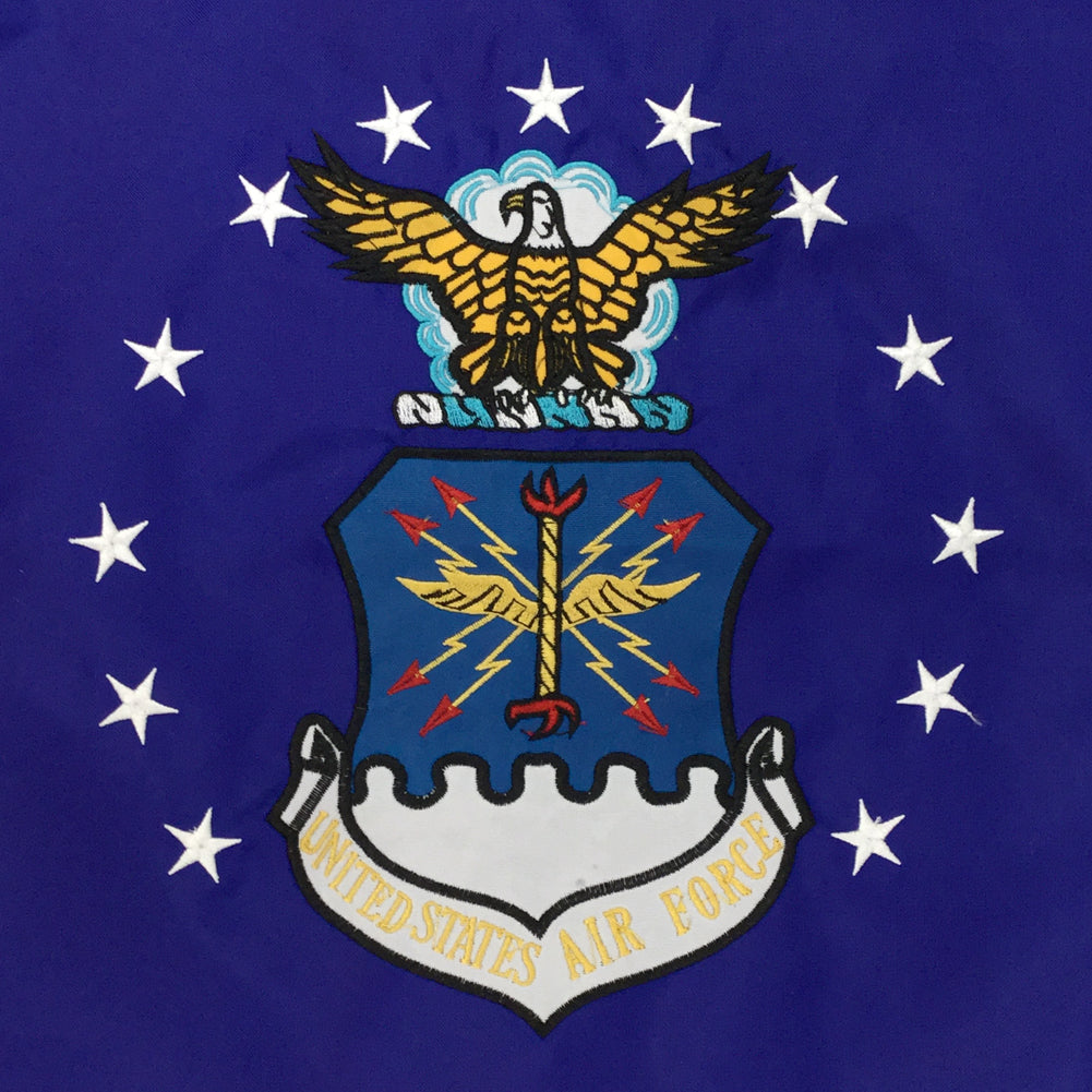 AIR FORCE EMBROIDERED GARDEN FLAG (12"X18")